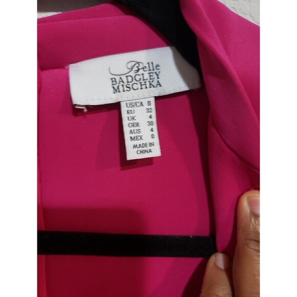 Belle Badgley MischkaHonor Scuba Midi Shirt Dress Size 0 - Picture 4 of 9